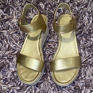 Gold heels for the lady’s